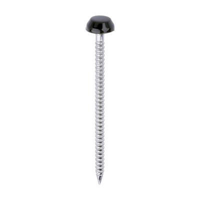 40x2.1 Polymer Headed Pin A4 Mahogany (Head Diameter 6.2) Pack 250