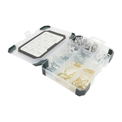 Hook & Eye Assortment Zinc Pack 133