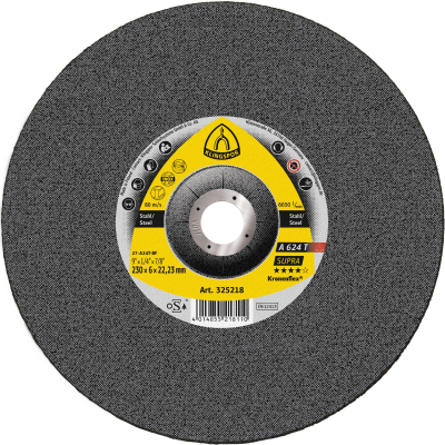 180x6x22.23 Metal Depressed Centre Grinding Disc A624T SUPRA Klingspor Pack 10