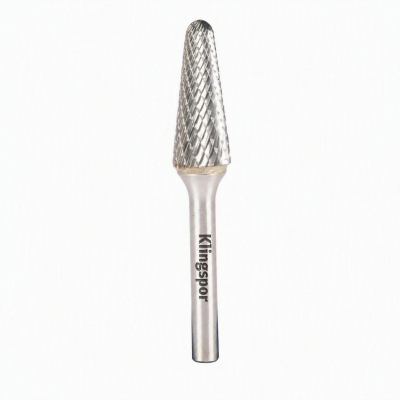 3x14x3 Ball Nosed Tree Shaped Carbide Burr HF100L Double Serration Cut (Cut 6) Pack 5