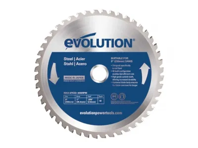 210x25.4x50T Circular Saw Blade Blue Steel Evolution