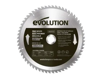 255x25.4x60T Mitre/Table Saw Blade Black Wood Evolution