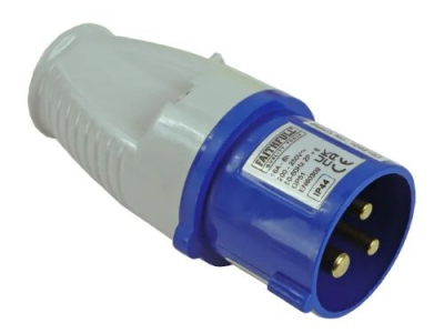 Blue Plug 16A 240V IP44 Faithfull