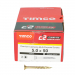 5.0x50 Torx Countersunk Multi Purpose Clamp Screw Zinc & Yellow Plated Timco C2 Range Pack 200