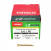 5.0x50 Pozi Countersunk Multi Purpose Screw Zinc & Yellow Plated Timco C2 Range Pack 200