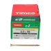 5.0x90 Pozi Countersunk Multi Purpose Screw Zinc & Yellow Plated Timco C2 Range Pack 100