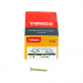 3.5x30 Pozi Countersunk Chipboard Screw Zinc & Yellow Plated Timco Solo Range Pack 200