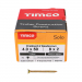 4x50 Pozi Countersunk Chipboard Screw Zinc & Yellow Plated Timco Solo Range Pack 200
