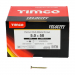 5.0x50 Pozi Countersunk Multi Purpose Screw Zinc & Yellow Plated Timco Velocity Range Pack 1000
