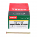 5.0x100 Pozi Countersunk Multi Purpose Screw Zinc & Yellow Plated Timco Classic Range Pack 100