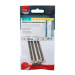 7.5x100 Torx Flat Countersunk Masonry Screw Zinc & Yellow Plated Timco Pack 4