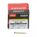 4.0x40 Pozi Countersunk Multi Purpose Screw Zinc & Yellow Plated Timco Velocity Range Pack 200