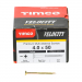 4.0x50 Pozi Countersunk Multi Purpose Screw Zinc & Yellow Plated Timco Velocity Range Pack 200