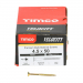 4.5x50 Pozi Countersunk Multi Purpose Screw Zinc & Yellow Plated Timco Velocity Range Pack 200