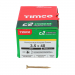 3.5x40 Pozi Countersunk Multi Purpose Screw Zinc & Yellow Plated Timco C2 Range Pack 200