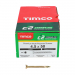 4.5x50 Pozi Countersunk Multi Purpose Screw Zinc & Yellow Plated Timco C2 Range Pack 200