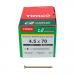 4.5x70 Pozi Countersunk Multi Purpose Screw Zinc & Yellow Plated Timco C2 Range Pack 200