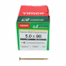 5.0x80 Pozi Countersunk Multi Purpose Screw Zinc & Yellow Plated Timco C2 Range Pack 200