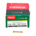 3.5x25 Pozi Countersunk Multi Purpose Screw Zinc & Yellow Plated Timco Classic Range Pack 200