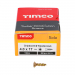 4x17 Pozi Countersunk Chipboard Screw Zinc & Yellow Plated Timco Solo Range Pack 200