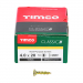 4.0x20 Pozi Countersunk Multi Purpose Screw Zinc & Yellow Plated Timco Classic Range Pack 200