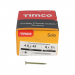 4x45 Pozi Countersunk Chipboard Screw Zinc & Yellow Plated Timco Solo Range Pack 200