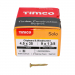 4.5x35 Pozi Countersunk Chipboard Screw Zinc & Yellow Plated Timco Solo Range Pack 200