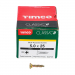 5.0x25 Pozi Countersunk Multi Purpose Screw Zinc & Yellow Plated Timco Classic Range Pack 200