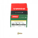 4.5x16 Pozi Countersunk Multi Purpose Screw Zinc & Yellow Plated Timco Classic Range Pack 200