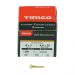 No8x1 Slotted Round Woodscrew Brass Pack 200