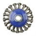 100mm (M14x0.5) Angle Grinder Twisted Knot Stainless Steel Wire Bevel Brush