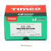 4.0x50 Pozi Countersunk Multi Purpose Screw Zinc & Yellow Plated Timco C2 Range Pack 1000