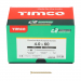 4.0x60 Pozi Countersunk Multi Purpose Screw Zinc & Yellow Plated Timco C2 Range Pack 1000