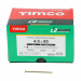 4.0x80 Pozi Countersunk Multi Purpose Screw Zinc & Yellow Plated Timco C2 Range Pack 1000