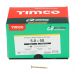 5.0x50 Pozi Countersunk Multi Purpose Screw Zinc & Yellow Plated Timco C2 Range Pack 1000