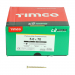 5.0x70 Pozi Countersunk Multi Purpose Screw Zinc & Yellow Plated Timco C2 Range Pack 1000