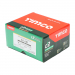 5.0x80 Pozi Countersunk Multi Purpose Screw Zinc & Yellow Plated Timco C2 Range Pack 1000