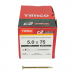 5.0x75 Torx Countersunk Multi Purpose Clamp Screw Zinc & Yellow Plated Timco C2 Range Pack 200