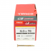 6.0x70 Torx Countersunk Multi Purpose Clamp Screw Zinc & Yellow Plated Timco C2 Range Pack 200