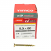 8.0x80 Torx Countersunk Multi Purpose Clamp Screw Zinc & Yellow Plated Timco C2 Range Pack 100