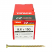 8.0x150 Torx Countersunk Multi Purpose Clamp Screw Zinc & Yellow Plated Timco C2 Range Pack 50