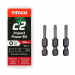 4.0x40 Torx Countersunk Multi Purpose Clamp Screw Zinc & Yellow Plated Timco C2 Range Pack 1200