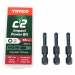 5.0x50 Torx Countersunk Multi Purpose Clamp Screw Zinc & Yellow Plated Timco C2 Range Pack 600