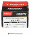 3.5x50 Pozi Countersunk Multi Purpose Screw Zinc & Yellow Plated Timco Velocity Range Pack 200