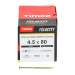 4.5x80 Pozi Countersunk Multi Purpose Screw Zinc & Yellow Plated Timco Velocity Range Pack 200