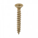 4.0x40 Pozi Countersunk Multi Purpose Screw Zinc & Yellow Plated Timco Velocity Range Pack 1000
