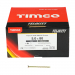 5.0x80 Pozi Countersunk Multi Purpose Screw Zinc & Yellow Plated Timco Velocity Range Pack 1000