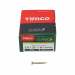 3.0x25 Pozi Countersunk Multi Purpose Screw Zinc & Yellow Plated Timco Classic Range Pack 200