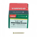3.5x40 Pozi Countersunk Multi Purpose Screw Zinc & Yellow Plated Timco Classic Range Pack 200
