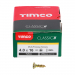 4.0x16 Pozi Countersunk Multi Purpose Screw Zinc & Yellow Plated Timco Classic Range Pack 200